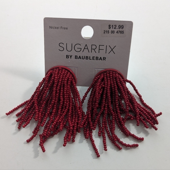 BaubleBar Jewelry - Sugarfix by Baublebar maroon beaded earrings